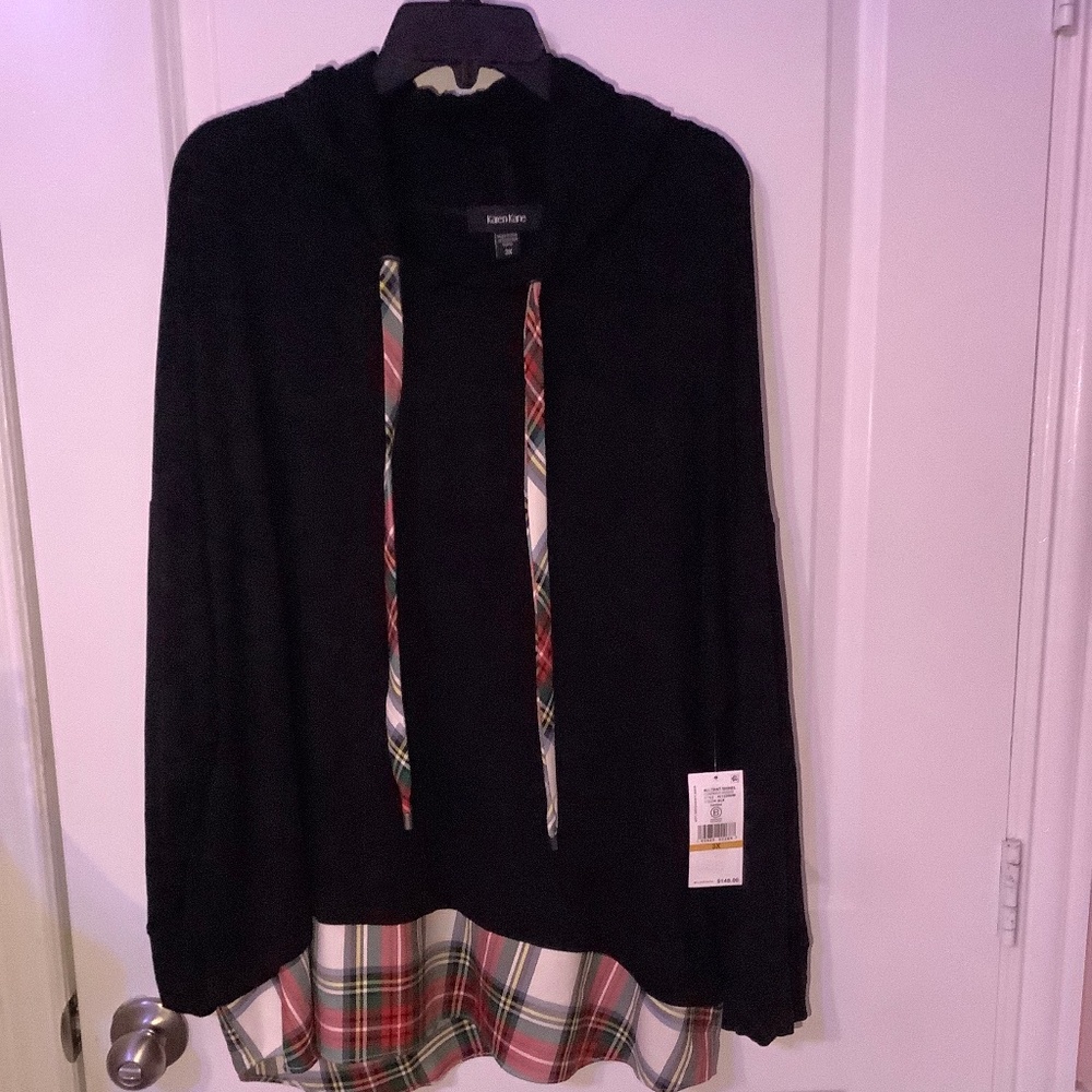 Karen Kane plus size 3X All that shines hoodie